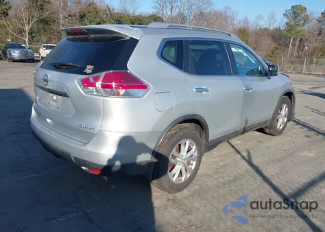 2015 Nissan Rogue Sv from USA, damaged, VIN KNMAT2MV6FP548775